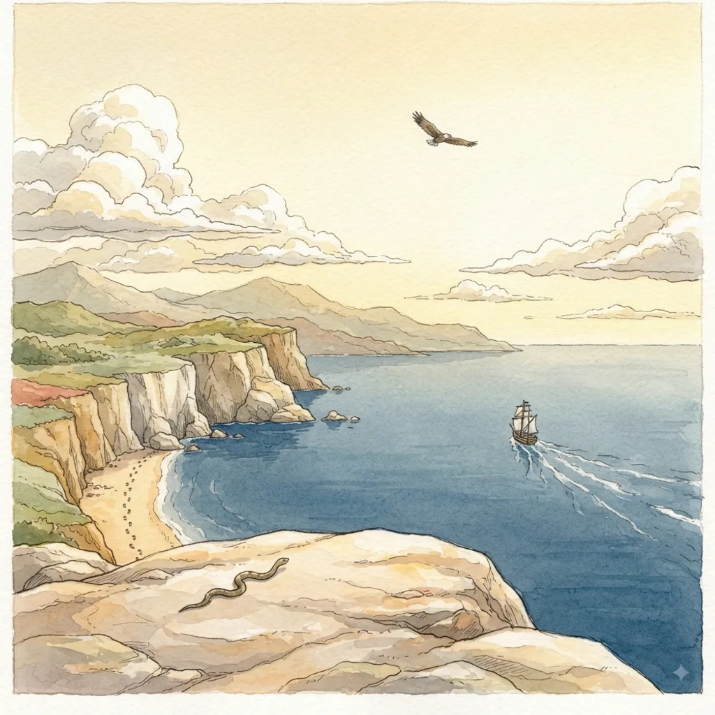 The Words of Agur: a painted scene illustrating Proverbs 30.