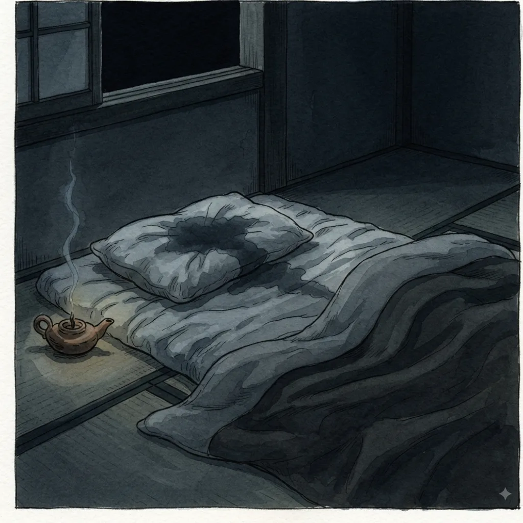 A Cry for Mercy: a painted scene illustrating Psalms 6.
