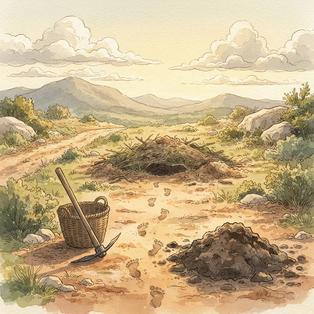 God Is My Righteous Judge: a painted scene illustrating Psalms 7.