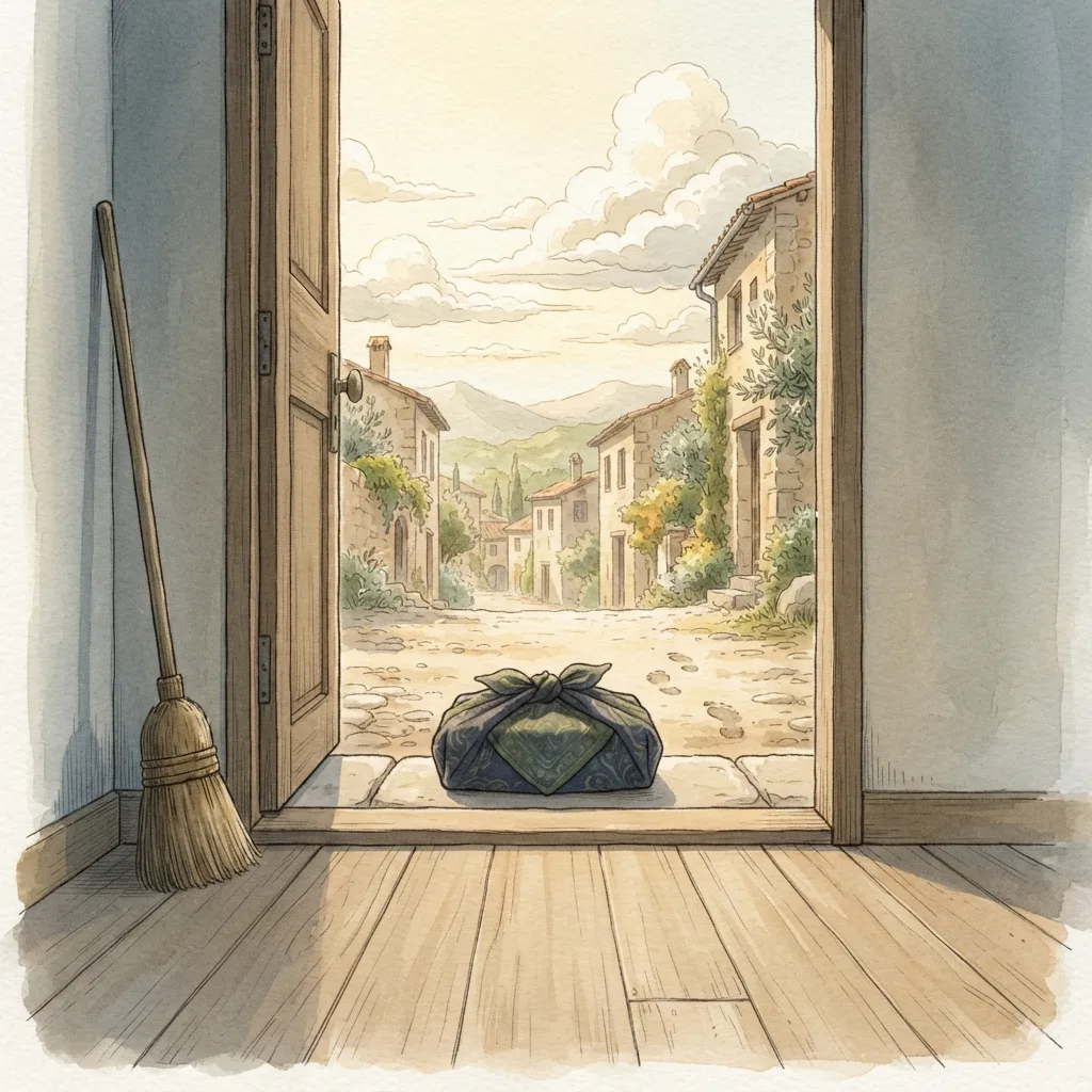 A Covenant of Integrity: a painted scene illustrating Psalms 101.