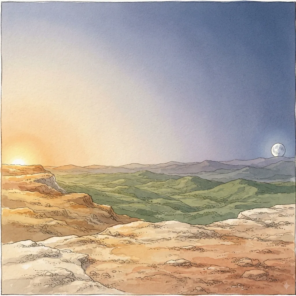 Bless the Lord, O My Soul: a painted scene illustrating Psalms 103.