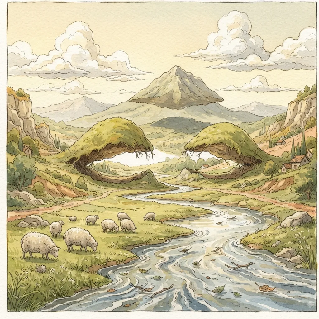 When Israel Came Out of Egypt: a painted scene illustrating Psalms 114.