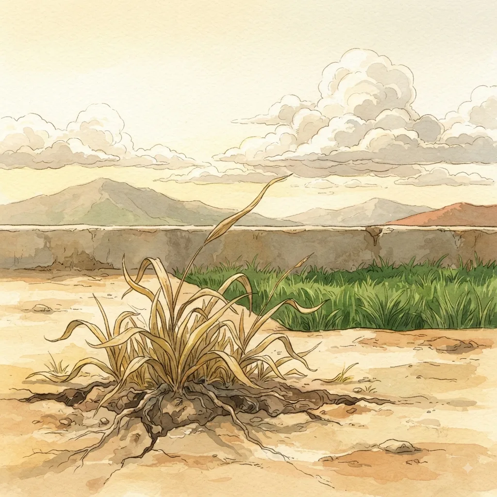 The Lord Has Protected Us: a painted scene illustrating Psalms 129.