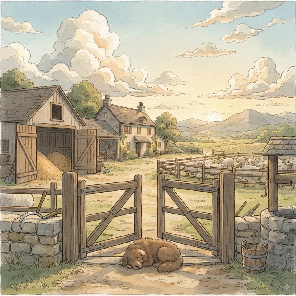 Blessed Be the Lord, My Rock: a painted scene illustrating Psalms 144.