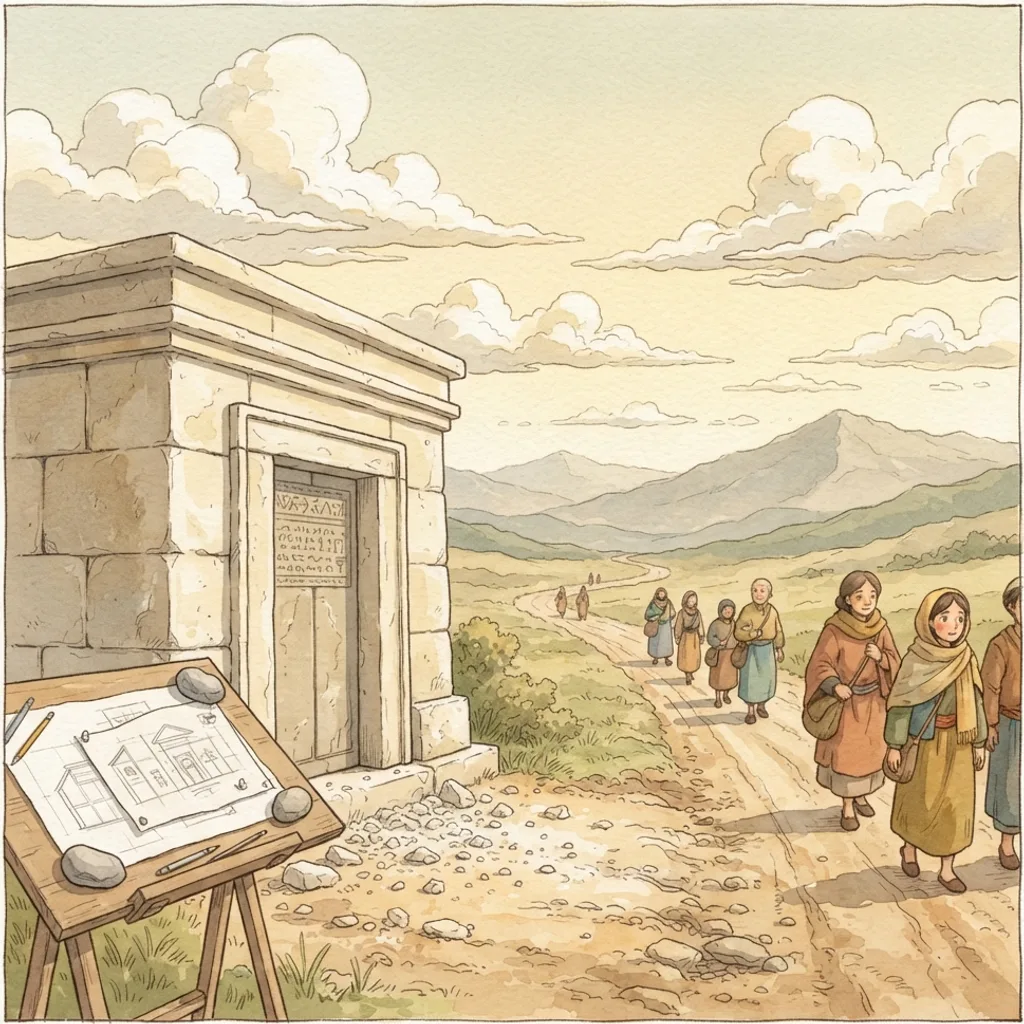 Do Not Put Your Trust in Princes: a painted scene illustrating Psalms 146.