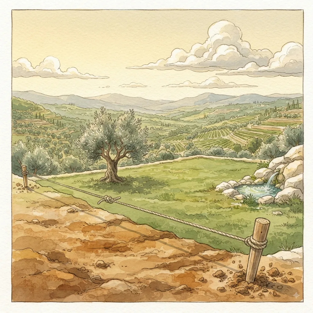 You Will Not Abandon Me: a painted scene illustrating Psalms 16.