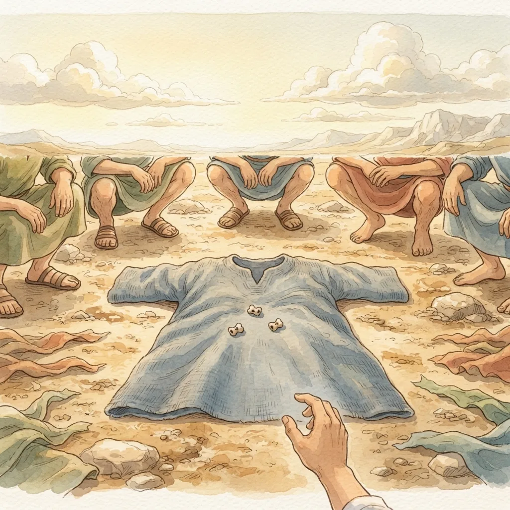 My God, My God, Why?: a painted scene illustrating Psalms 22.