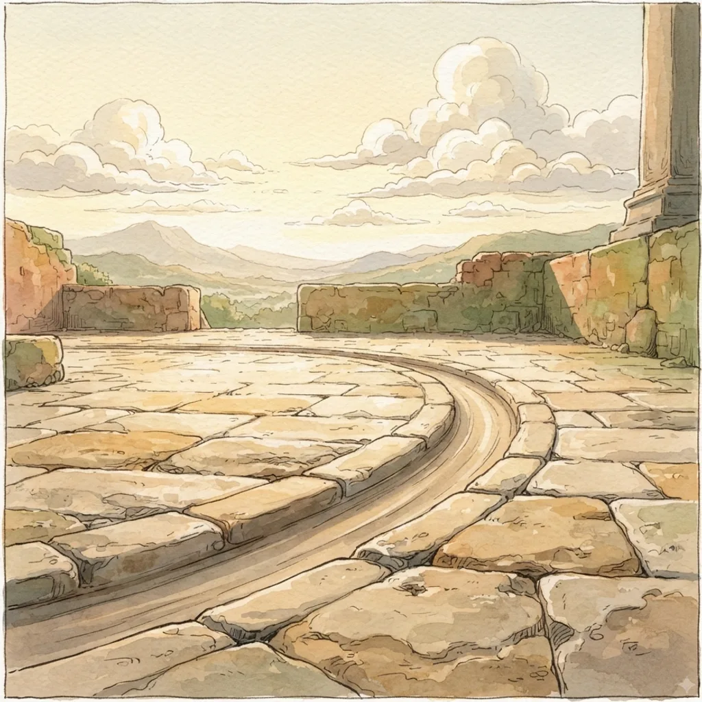 Vindicate Me, O Lord: a painted scene illustrating Psalms 26.