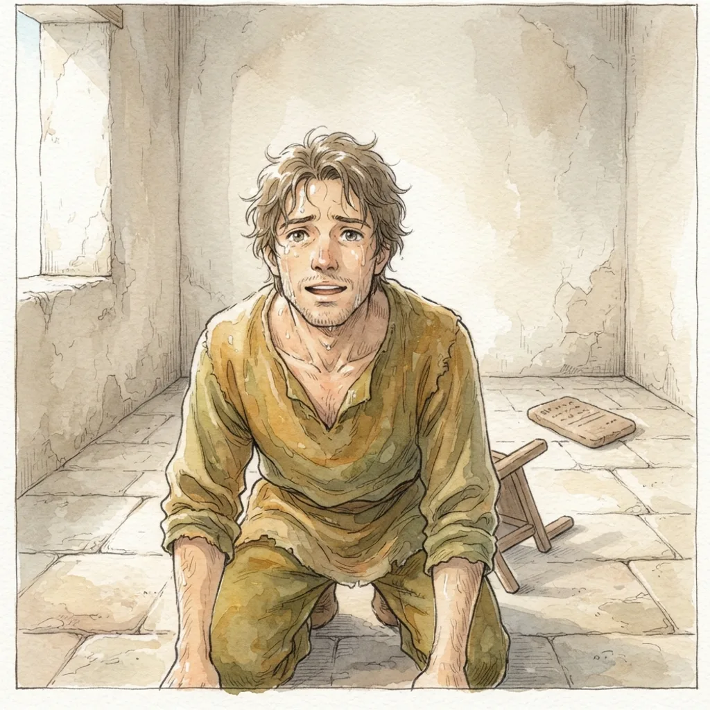 The Joy of Forgiveness: a painted scene illustrating Psalms 32.