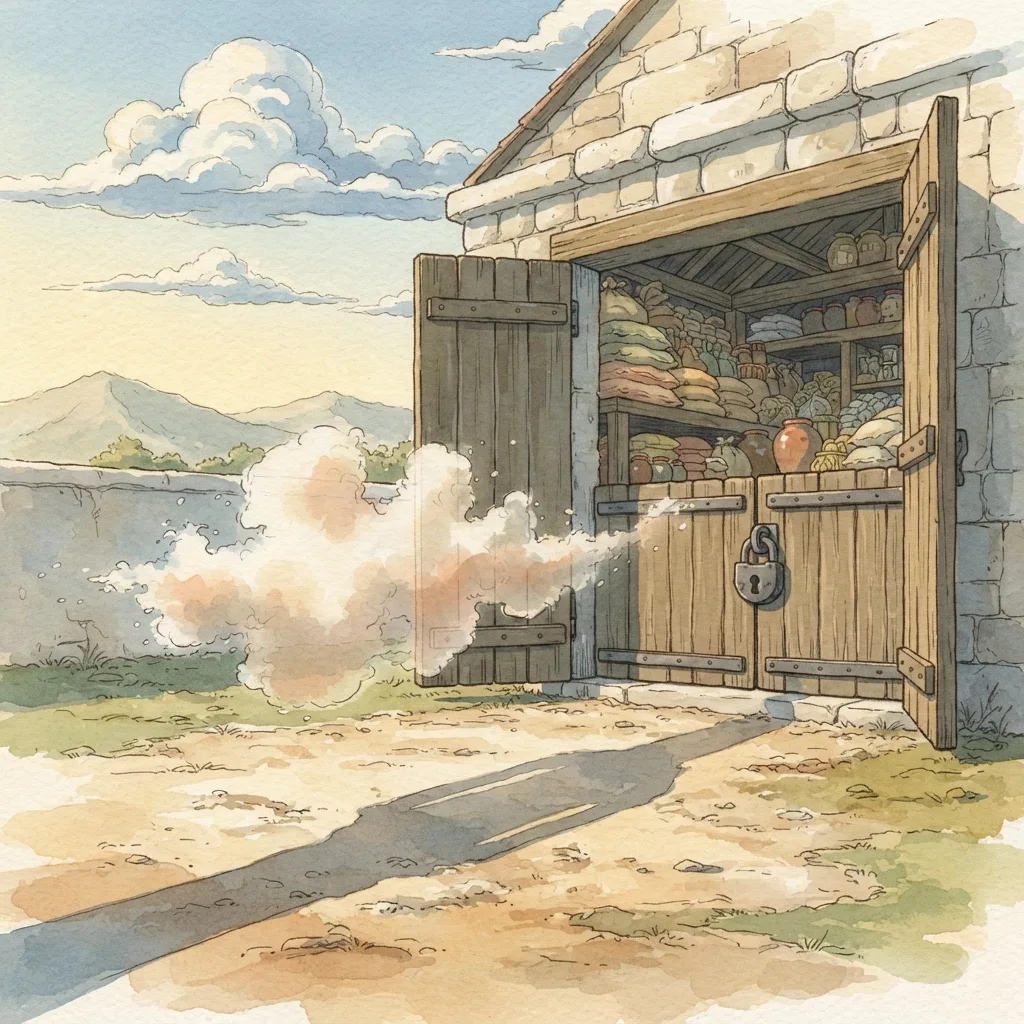 The Brevity of Life: a painted scene illustrating Psalms 39.