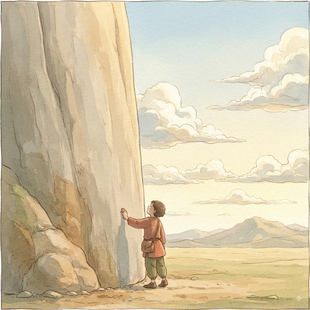 Lead Me to the Rock: a painted scene illustrating Psalms 61.