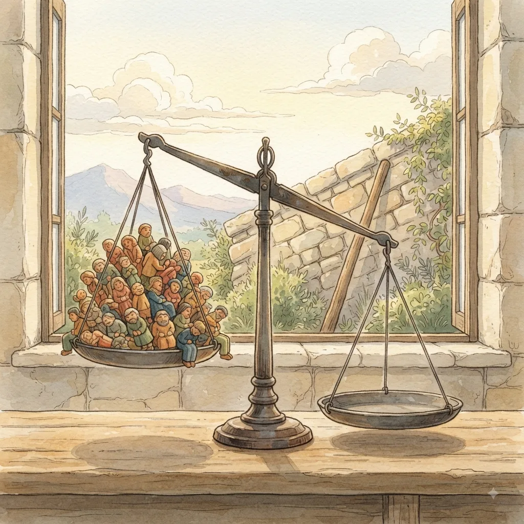 My Soul Waits for God: a painted scene illustrating Psalms 62.