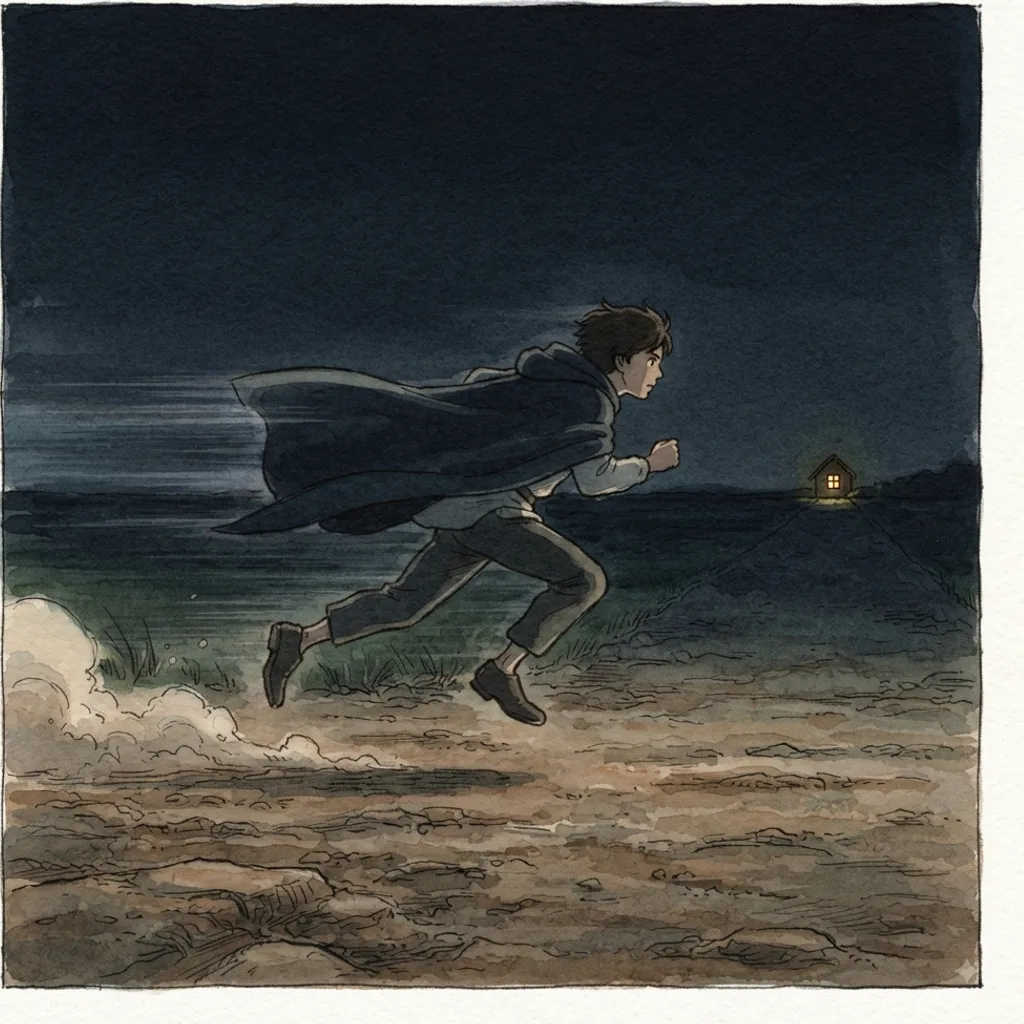 Make Haste to Help Me: a painted scene illustrating Psalms 70.
