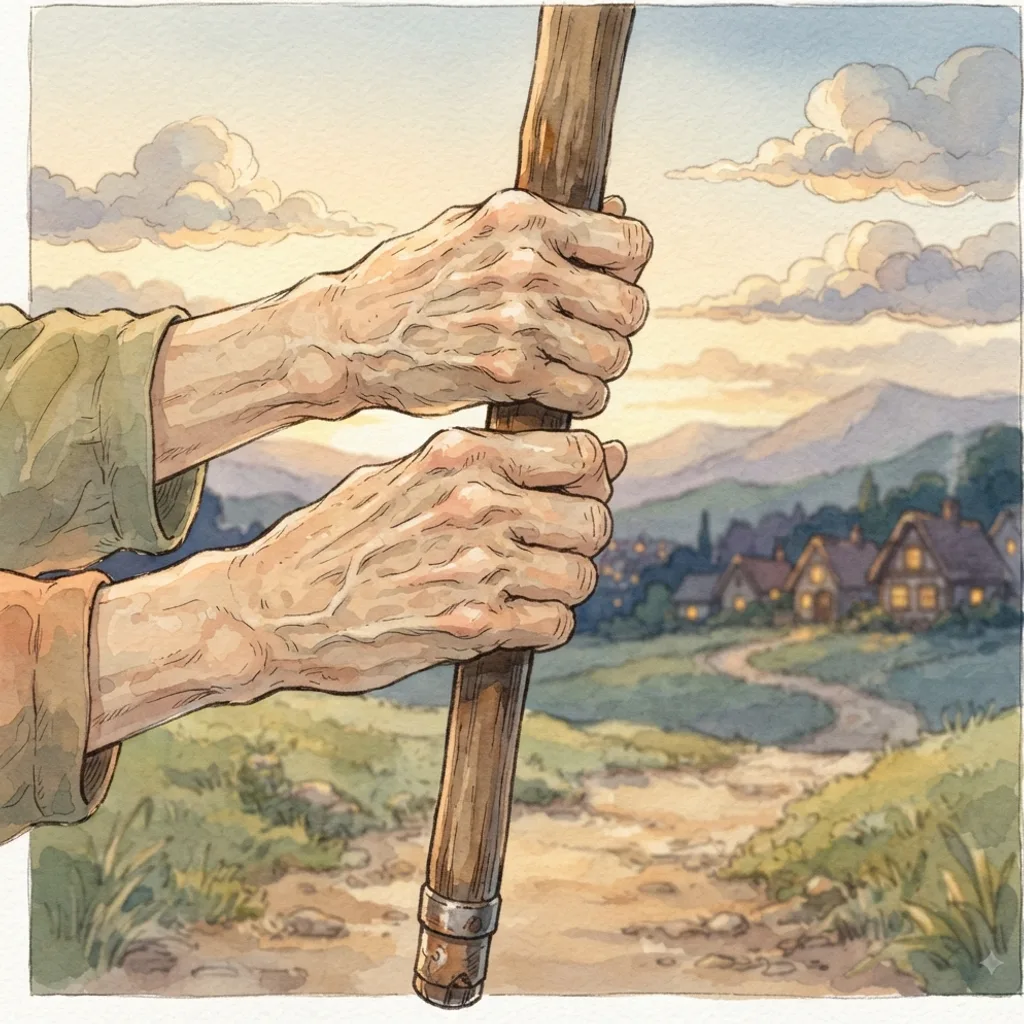 My Hope from Youth to Old Age: a painted scene illustrating Psalms 71.