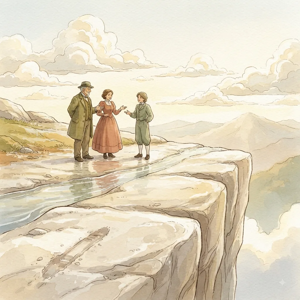 When I Almost Slipped: a painted scene illustrating Psalms 73.