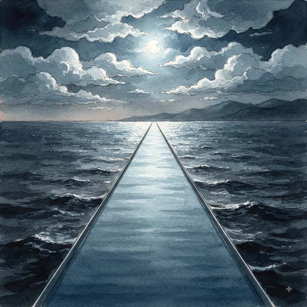 Remembering God's Wonders: a painted scene illustrating Psalms 77.