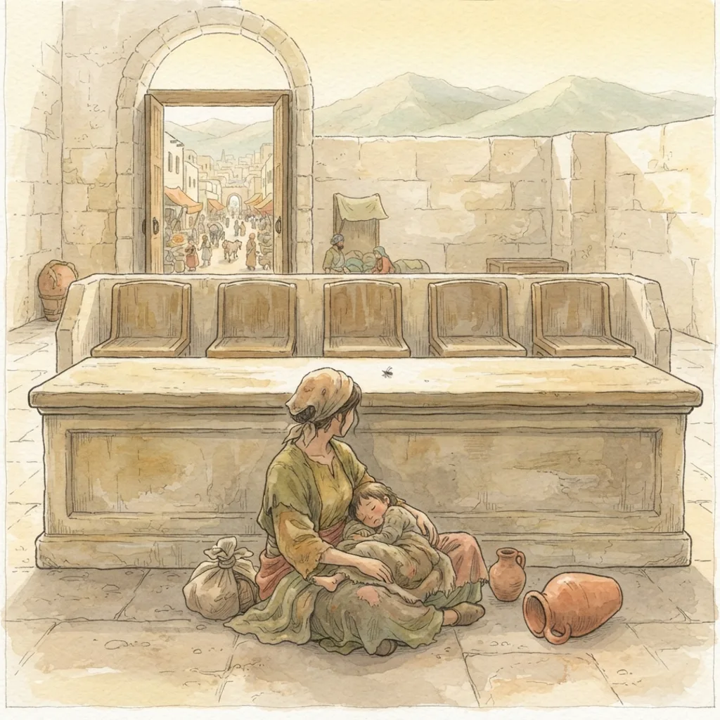 God Judges the Rulers: a painted scene illustrating Psalms 82.
