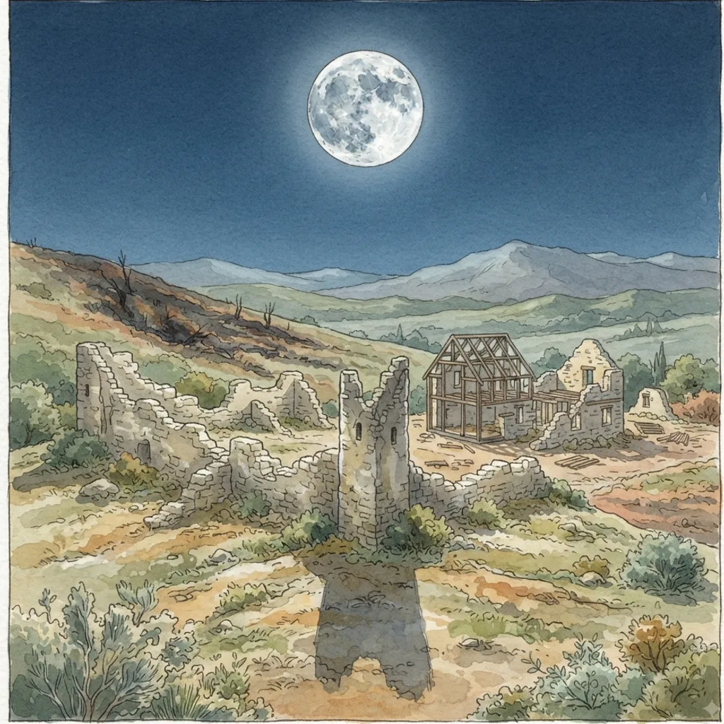 God's Covenant with David: a painted scene illustrating Psalms 89.