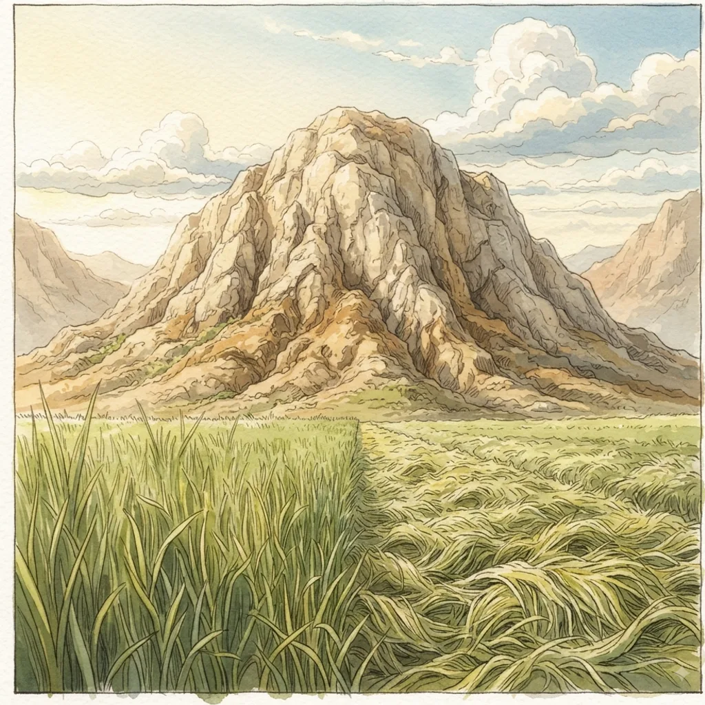 Teach Us to Number Our Days: a painted scene illustrating Psalms 90.