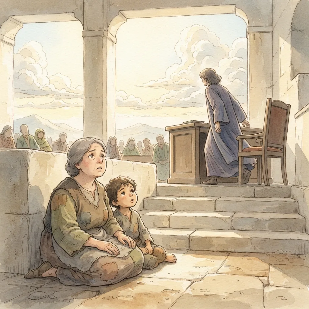God of Justice, Arise: a painted scene illustrating Psalms 94.