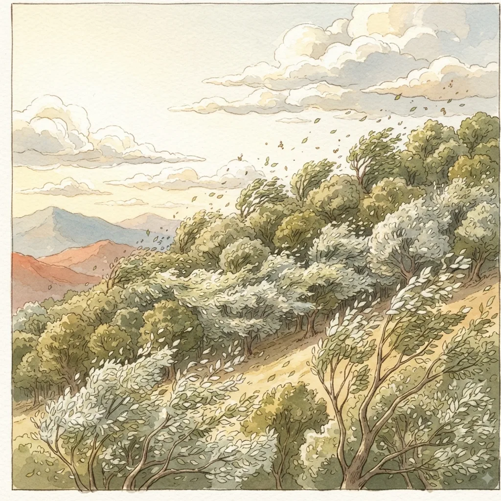 Sing a New Song: a painted scene illustrating Psalms 96.