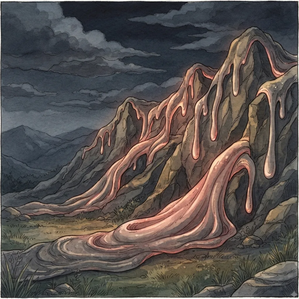 The Lord Reigns in Majesty: a painted scene illustrating Psalms 97.