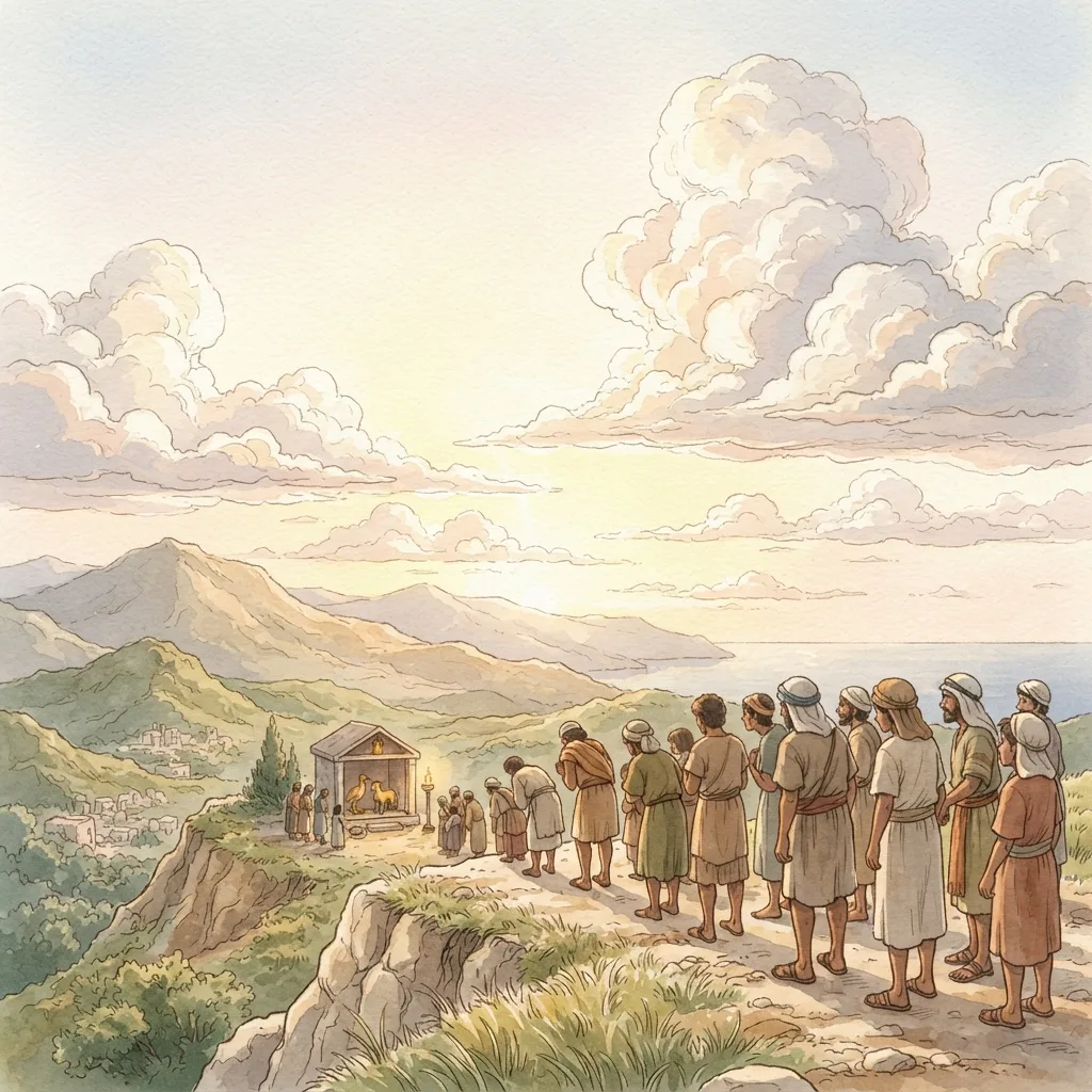 The Gospel and Humanity's Sin: a painted scene illustrating Romans 1.