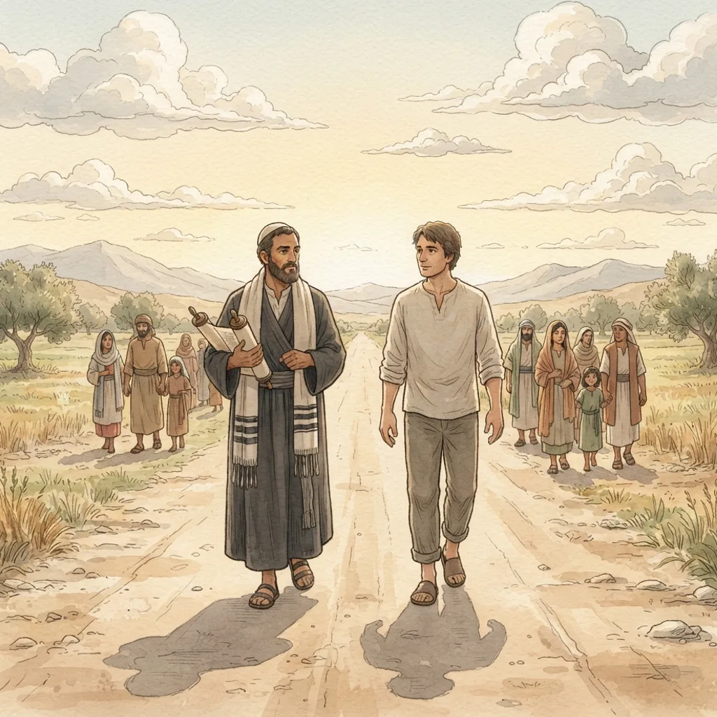 God's Righteous Judgment: a painted scene illustrating Romans 2.