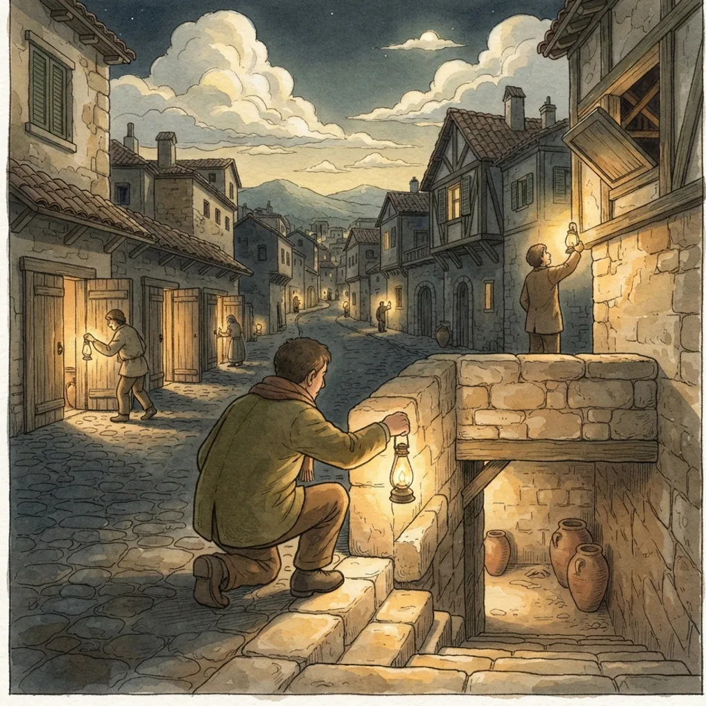 The Day of the Lord: a painted scene illustrating Zephaniah 1.